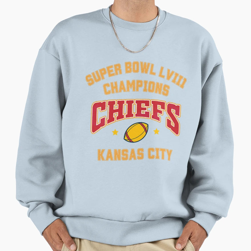 Art Kansas City Chiefs Sweatshirt - Casual Everyday Wear Men Women - T-Shirt, Sweatshirt, Hoodie