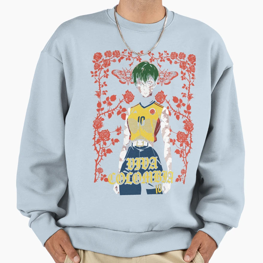 Maki Viva Colombia 10 Jjk Soccer Art Sweatshirt - Graphic Print for Adults - T-Shirt, Sweatshirt, Hoodie
