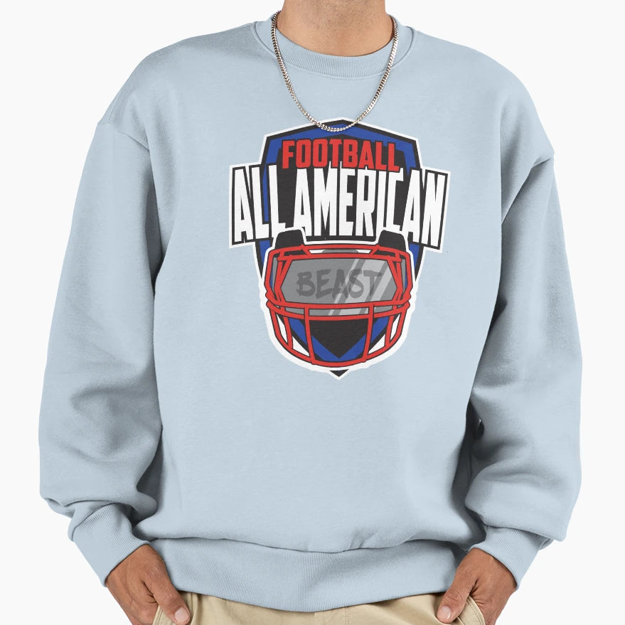 All American Football Sweatshirt - Streetwear Style for Adults - T-Shirt, Sweatshirt, Hoodie