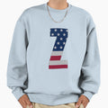 Us Flag Monogram Letter Z 4Th Sweatshirt - Casual Everyday Wear for Adults - T-Shirt, Sweatshirt, Hoodie