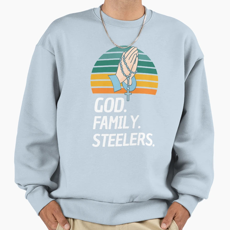 God Family Steelers Veterans Day Sweatshirt - Aesthetic Graphic for Adults - T-Shirt, Sweatshirt, Hoodie