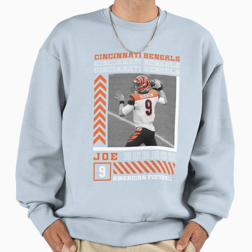 Player Sports Quarterback 14 Wide Sweatshirt - Custom Art Print for Adults - T-Shirt, Sweatshirt, Hoodie