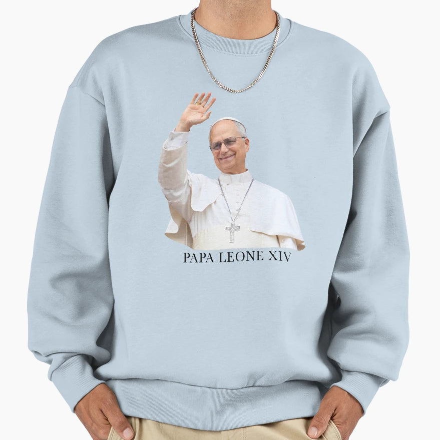 Papa Leone Xiv Sweatshirt - Unique Graphic Unisex - T-Shirt, Sweatshirt, Hoodie