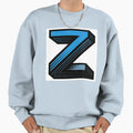 Blue Color Letter Z Initial Sweatshirt - Unique Graphic for Adults - T-Shirt, Sweatshirt, Hoodie