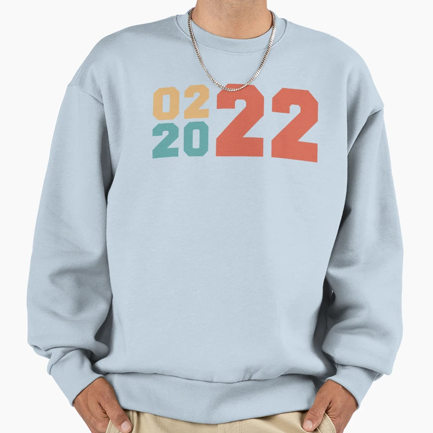 Twosday 02 22 22 Sweatshirt - Casual Everyday Wear for Adults - T-Shirt, Sweatshirt, Hoodie
