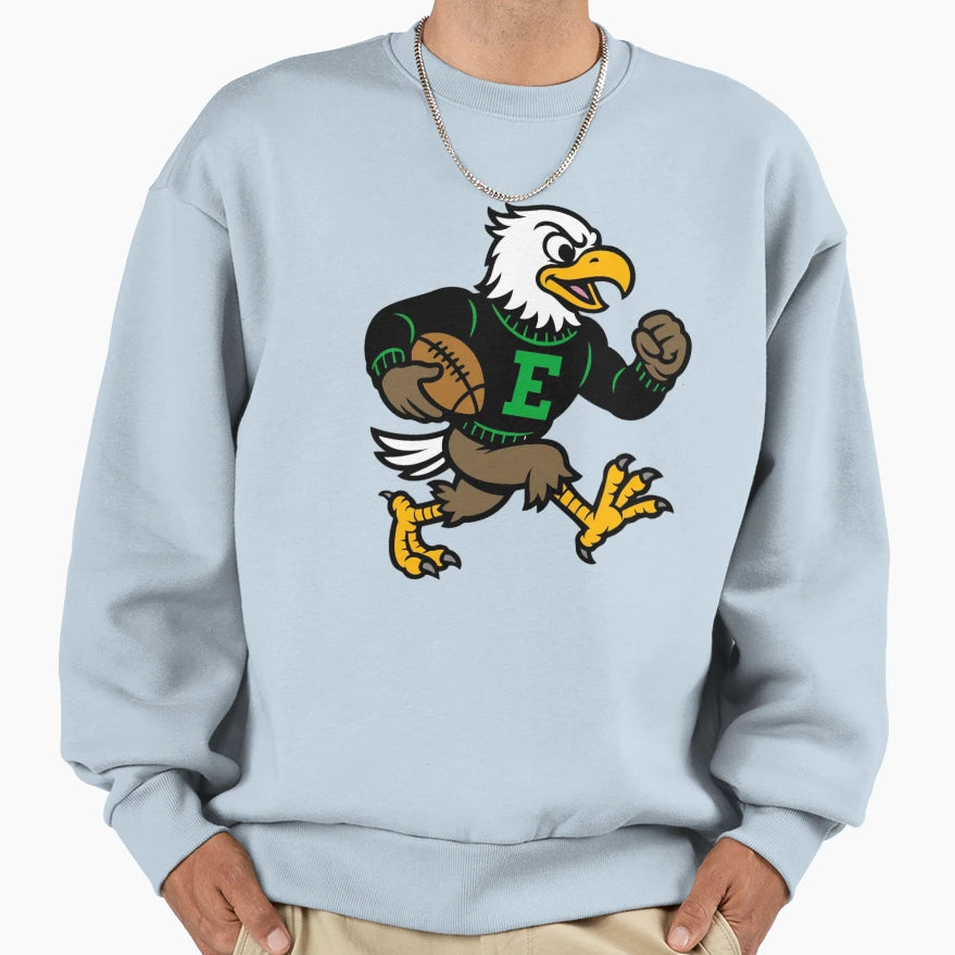 Eagle Football Mascot Sweatshirt - Minimalist Print for Adults - T-Shirt, Sweatshirt, Hoodie