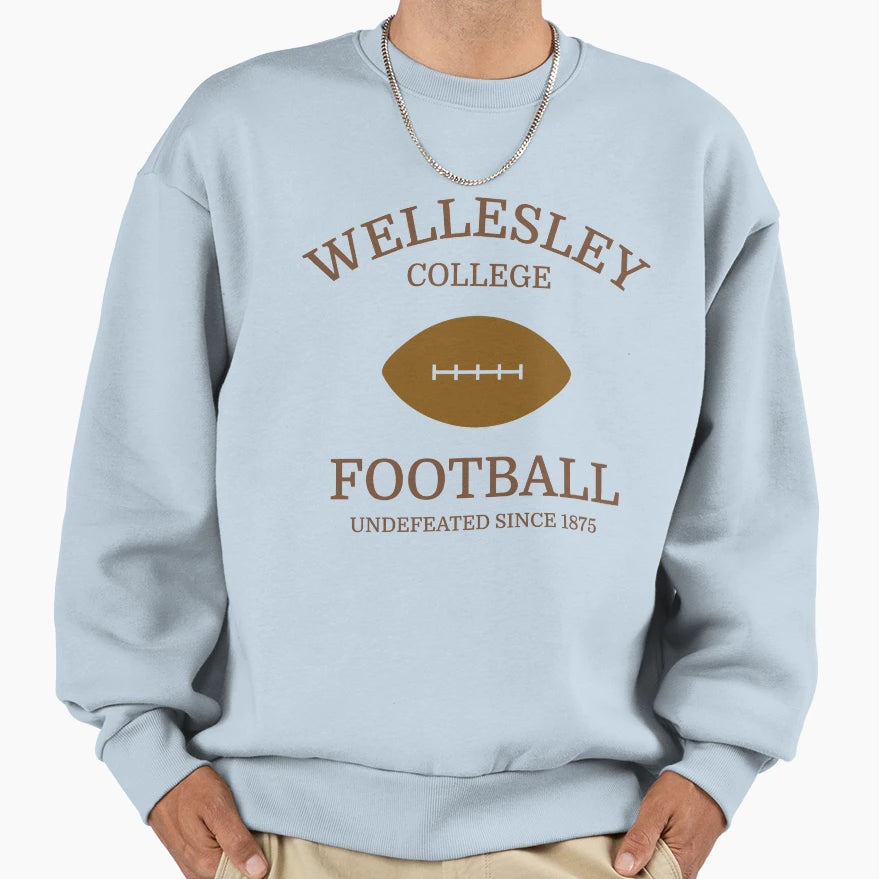 Wellesley College Football Sweatshirt - Novelty Apparel Unisex - T-Shirt, Sweatshirt, Hoodie