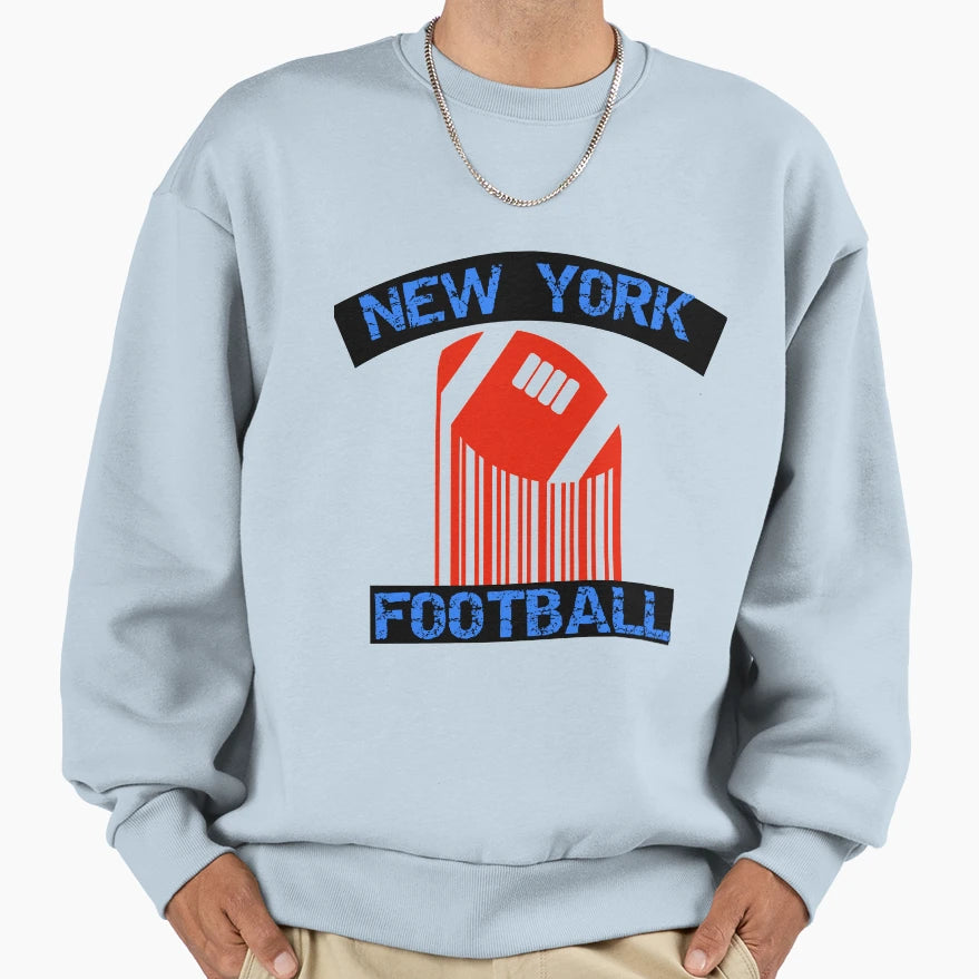 New York Football Sweatshirt - Custom Art Print for Adults - T-Shirt, Sweatshirt, Hoodie