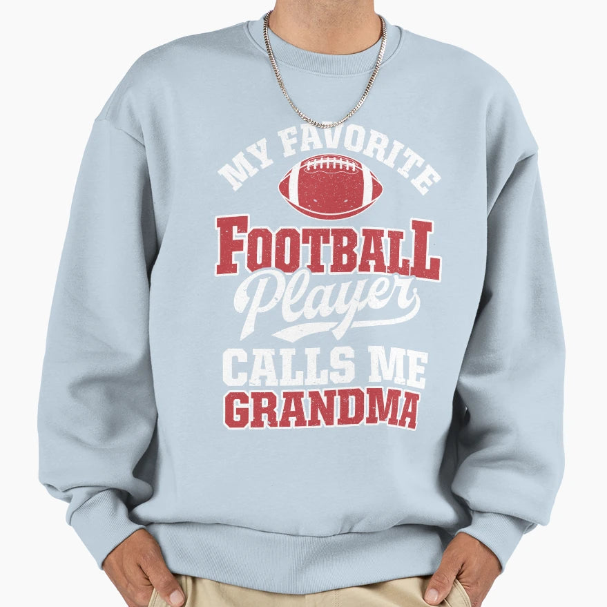 My Football Player Calls Me Grandma T-Shirt - Custom Art Print for Adults - T-Shirt, Sweatshirt, Hoodie