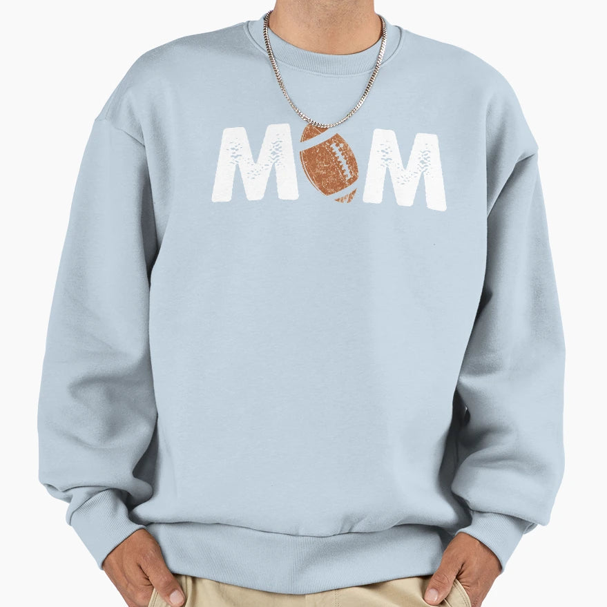 Mom Football American Gift Sweatshirt - Unique Graphic Unisex - T-Shirt, Sweatshirt, Hoodie