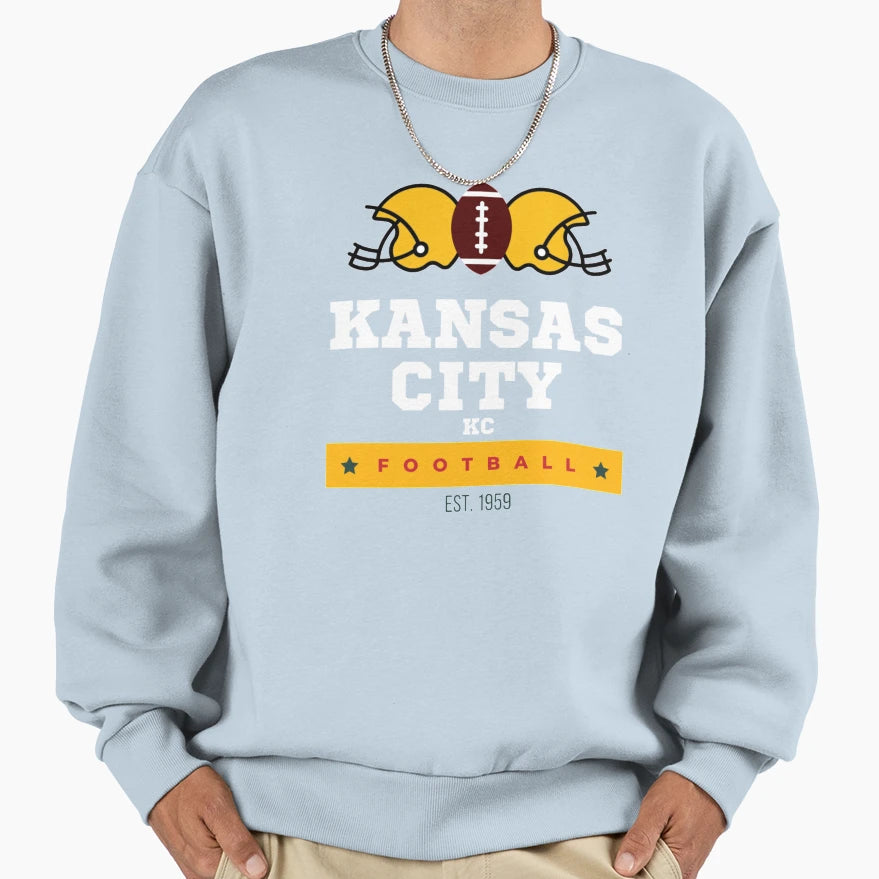Kansas City Football Sweatshirt - Casual Everyday Wear for Adults - T-Shirt, Sweatshirt, Hoodie