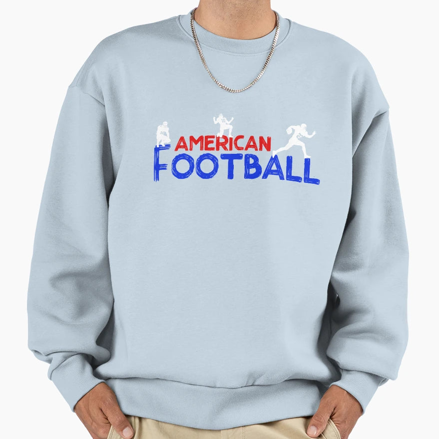 American Football Player Sweatshirt - Casual Everyday Wear for Adults - T-Shirt, Sweatshirt, Hoodie
