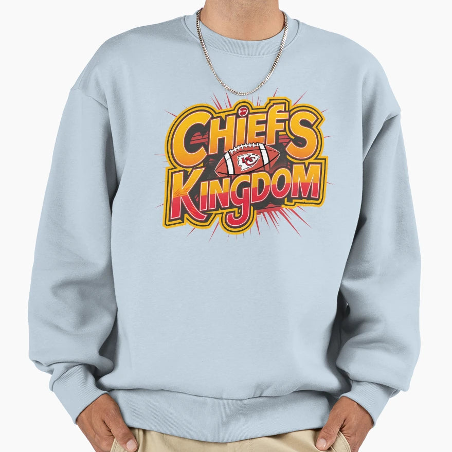 Chiefs Kingdom Sweatshirt - Graphic Print Men Women - T-Shirt, Sweatshirt, Hoodie