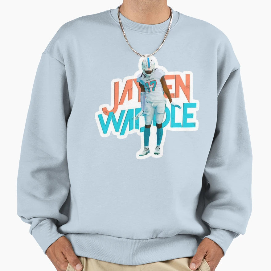 Jaylen Waddle Sweatshirt - Custom Art Print Unisex - T-Shirt, Sweatshirt, Hoodie