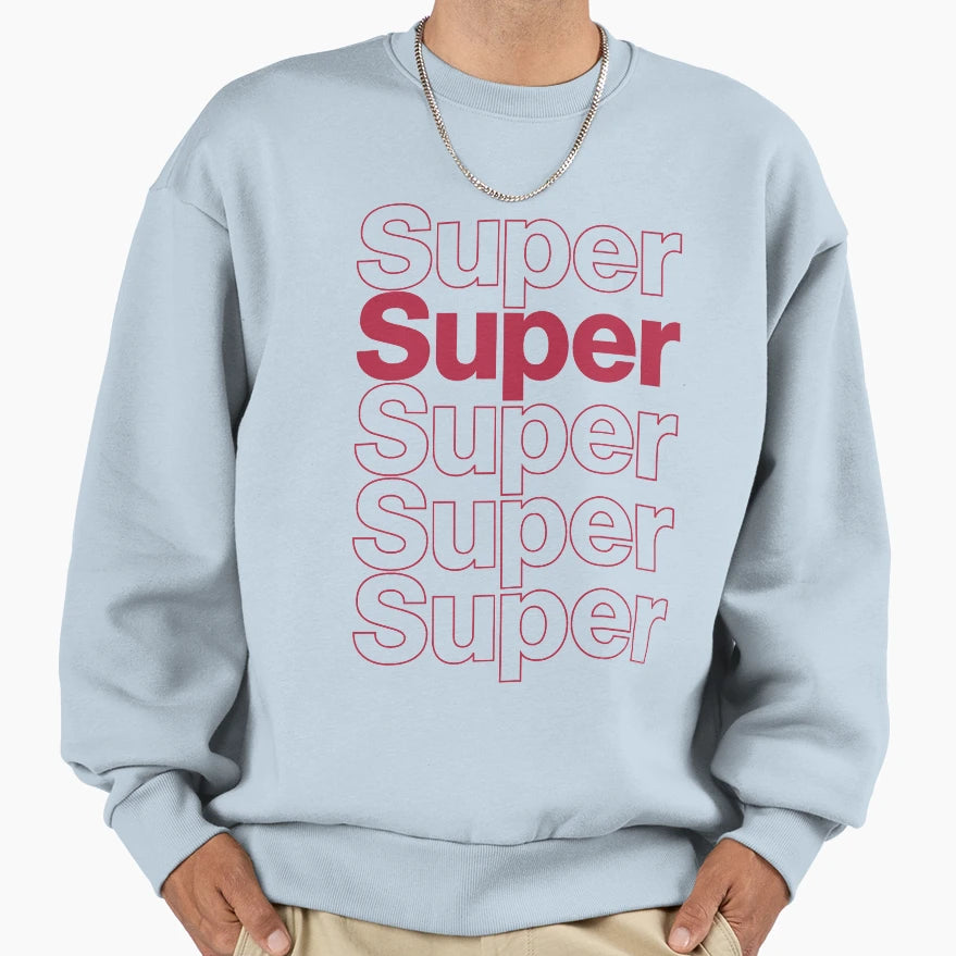 Super Logo Artwork Sweatshirt - Minimalist Print Unisex - T-Shirt, Sweatshirt, Hoodie