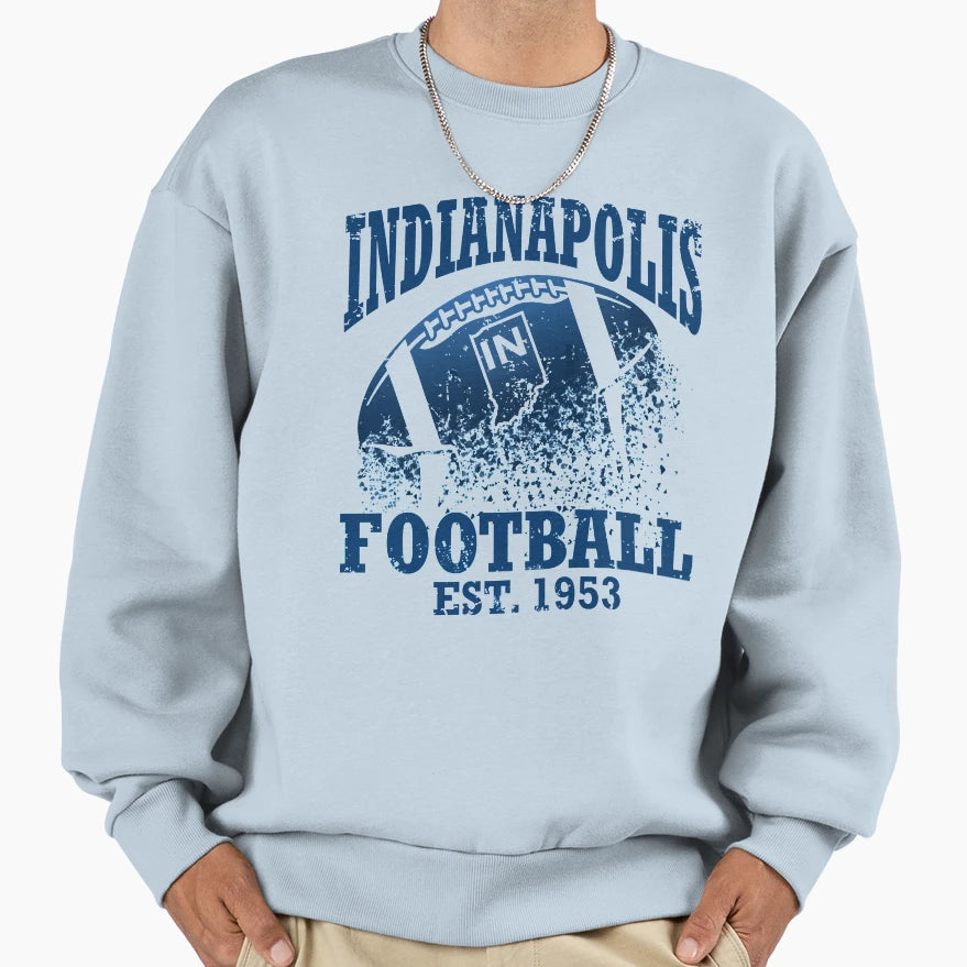 Indianapolis Football Sweatshirt - Minimalist Print Unisex - T-Shirt, Sweatshirt, Hoodie