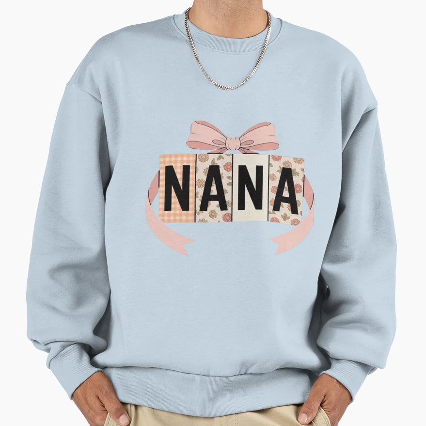 Preppy Fall Nana Pumpkin Autumn Sweatshirt - Aesthetic Graphic Unisex - T-Shirt, Sweatshirt, Hoodie