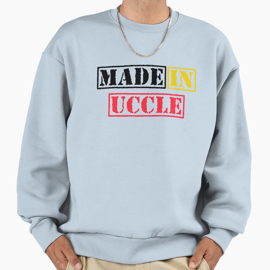 Made Uccle Belgium Sweatshirt - Aesthetic Graphic Unisex - T-Shirt, Sweatshirt, Hoodie