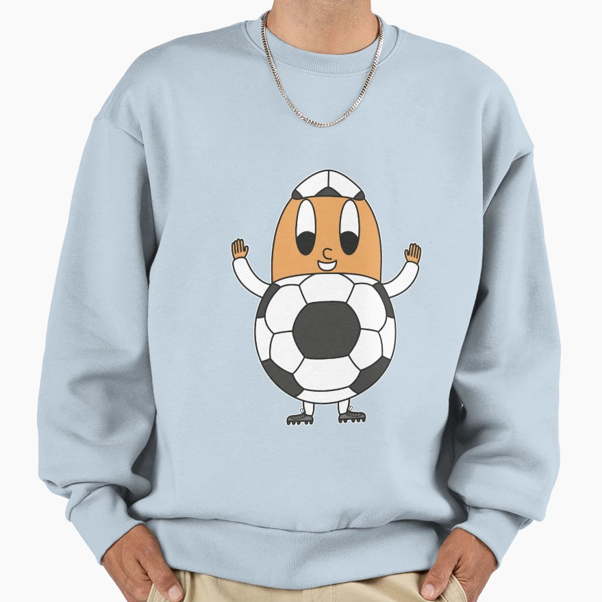 Soccer Ball Egg Sweatshirt - Unique Graphic Men Women - T-Shirt, Sweatshirt, Hoodie