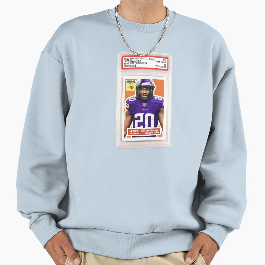 Jeff Gladney Card Sweatshirt - Fun Novelty Design Men Women - T-Shirt, Sweatshirt, Hoodie