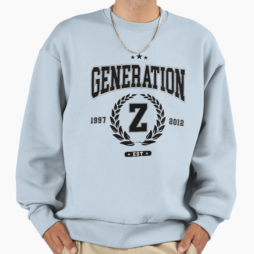 Generation Z College Sweatshirt - Unique Graphic Men Women - T-Shirt, Sweatshirt, Hoodie