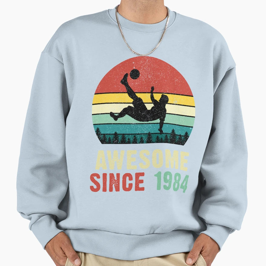 37Th Birthday Soccer Lovers Awesome Sweatshirt - Unique Graphic Men Women - T-Shirt, Sweatshirt, Hoodie
