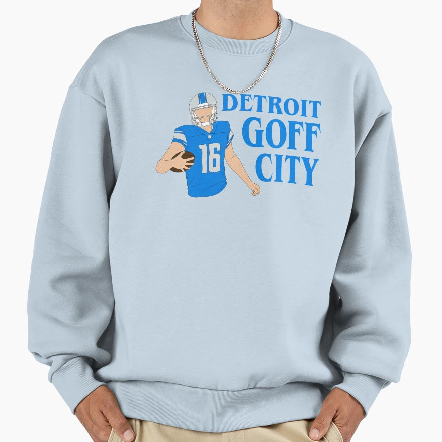 Detroit Goff City Sweatshirt - Aesthetic Graphic Unisex - T-Shirt, Sweatshirt, Hoodie
