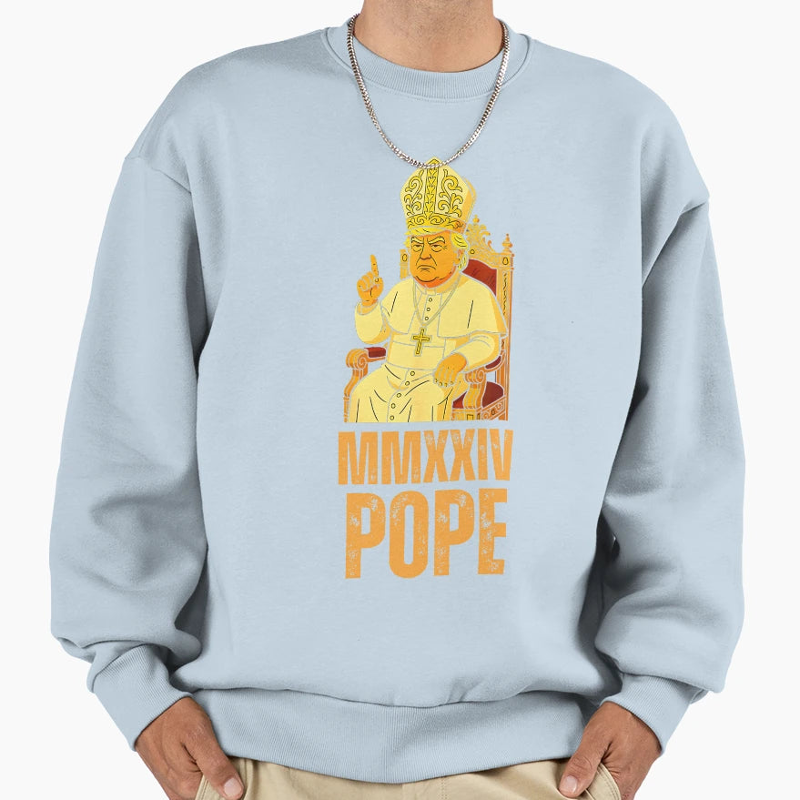 Pope Donald Trump As Vatican Church Sweatshirt - Unique Graphic Unisex - T-Shirt, Sweatshirt, Hoodie