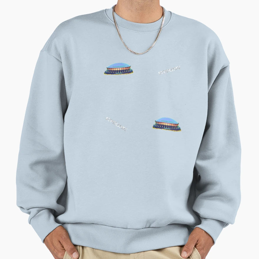 Louisiana Superdome Pattern Sweatshirt - Novelty Apparel Unisex - T-Shirt, Sweatshirt, Hoodie