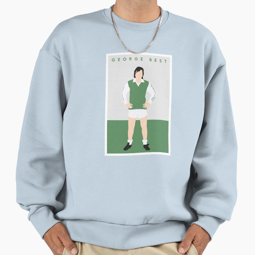 George Best Hibernian Sweatshirt - Custom Art Print Unisex - T-Shirt, Sweatshirt, Hoodie