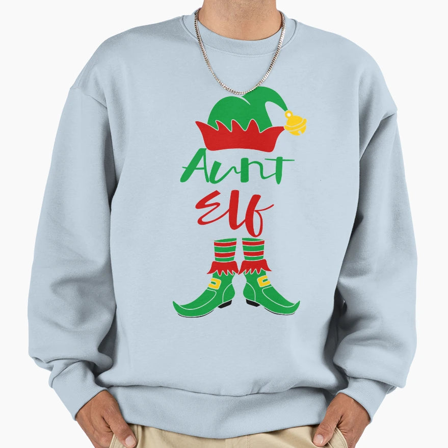 Aunt Elf Sweatshirt - Casual Everyday Wear Men Women - T-Shirt, Sweatshirt, Hoodie