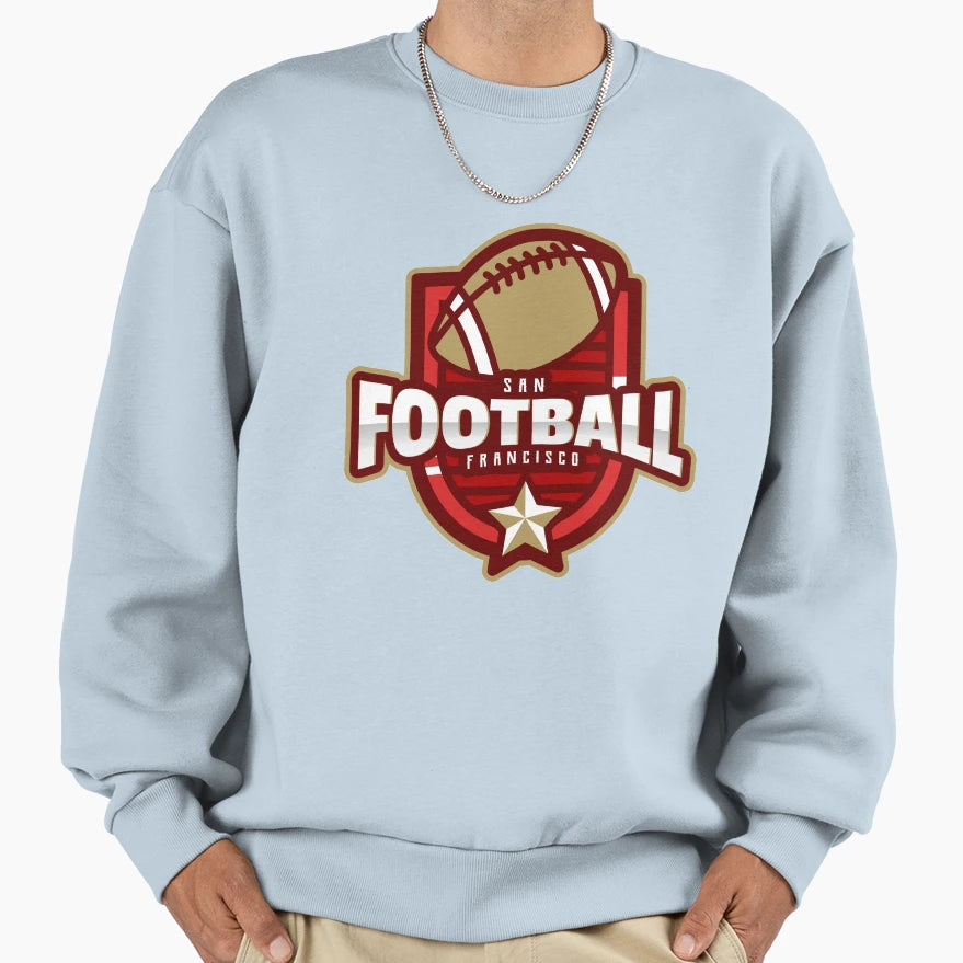 San Francisco Football Sweatshirt - Unique Graphic for Adults - T-Shirt, Sweatshirt, Hoodie
