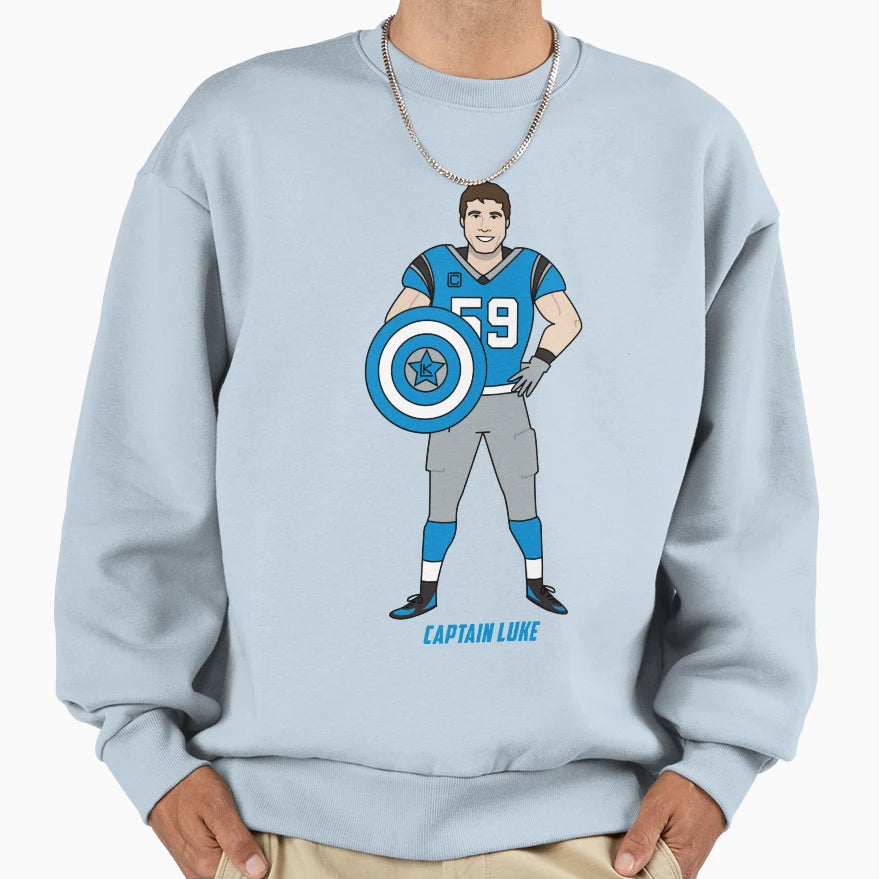 Captain Luke Sweatshirt - Graphic Print Unisex - T-Shirt, Sweatshirt, Hoodie