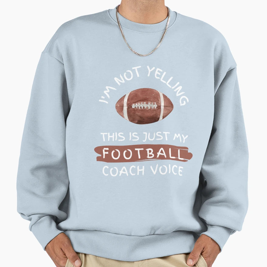 Football Coach Football Coaching Sweatshirt - Aesthetic Graphic for Adults - T-Shirt, Sweatshirt, Hoodie
