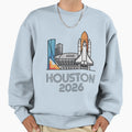 Houston 2026 Space Shuttle Football V10 T-Shirt - Unique Graphic Men Women - T-Shirt, Sweatshirt, Hoodie