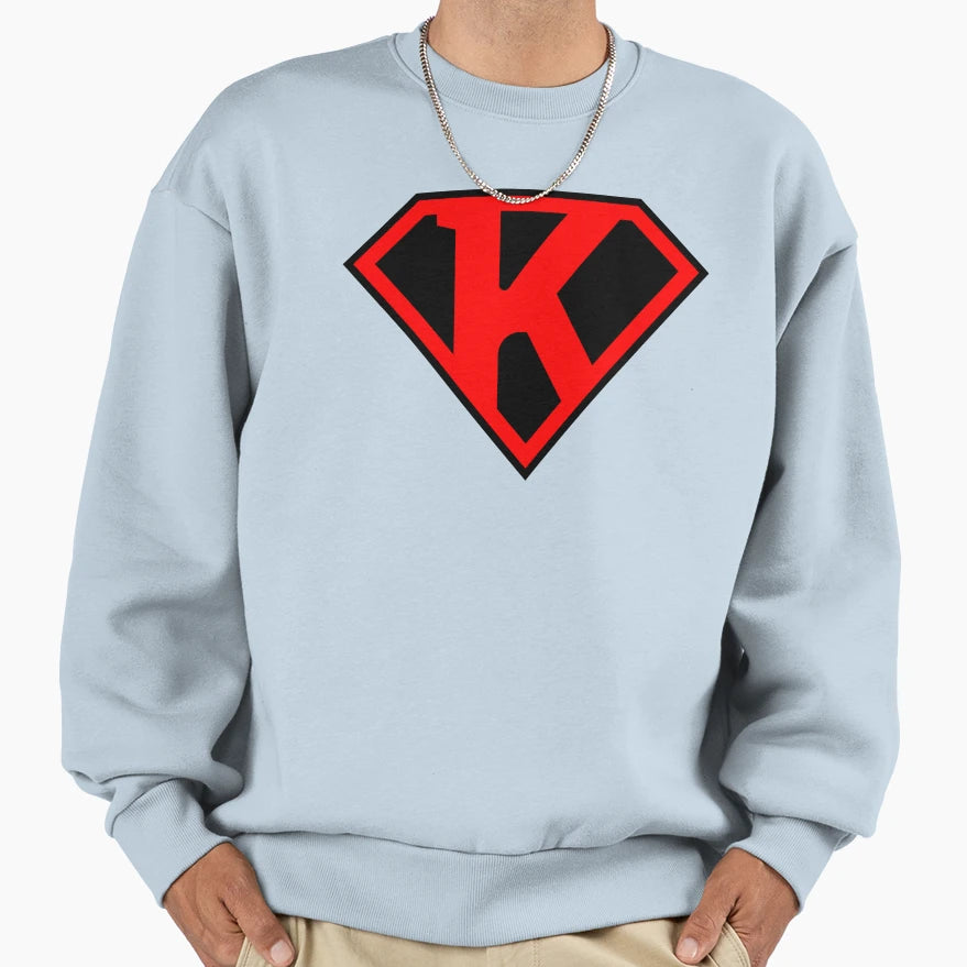 Letter K Super Letter Vol 3 Sweatshirt - Aesthetic Graphic for Adults - T-Shirt, Sweatshirt, Hoodie