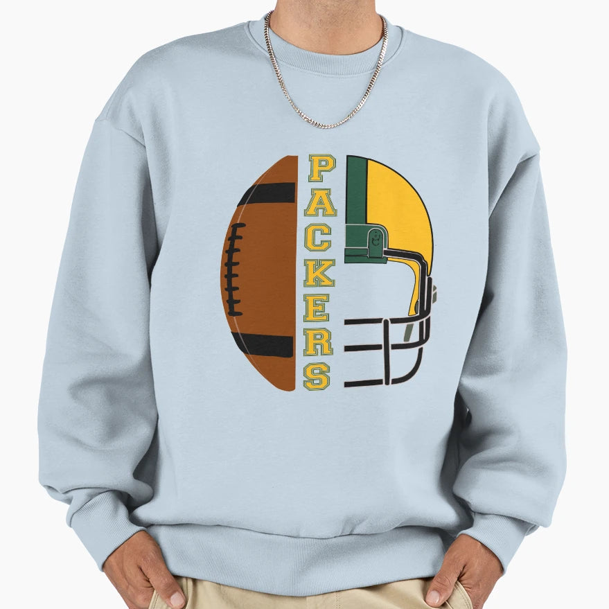 Wisconsin Football Helmet Sweatshirt - Custom Art Print Unisex - T-Shirt, Sweatshirt, Hoodie