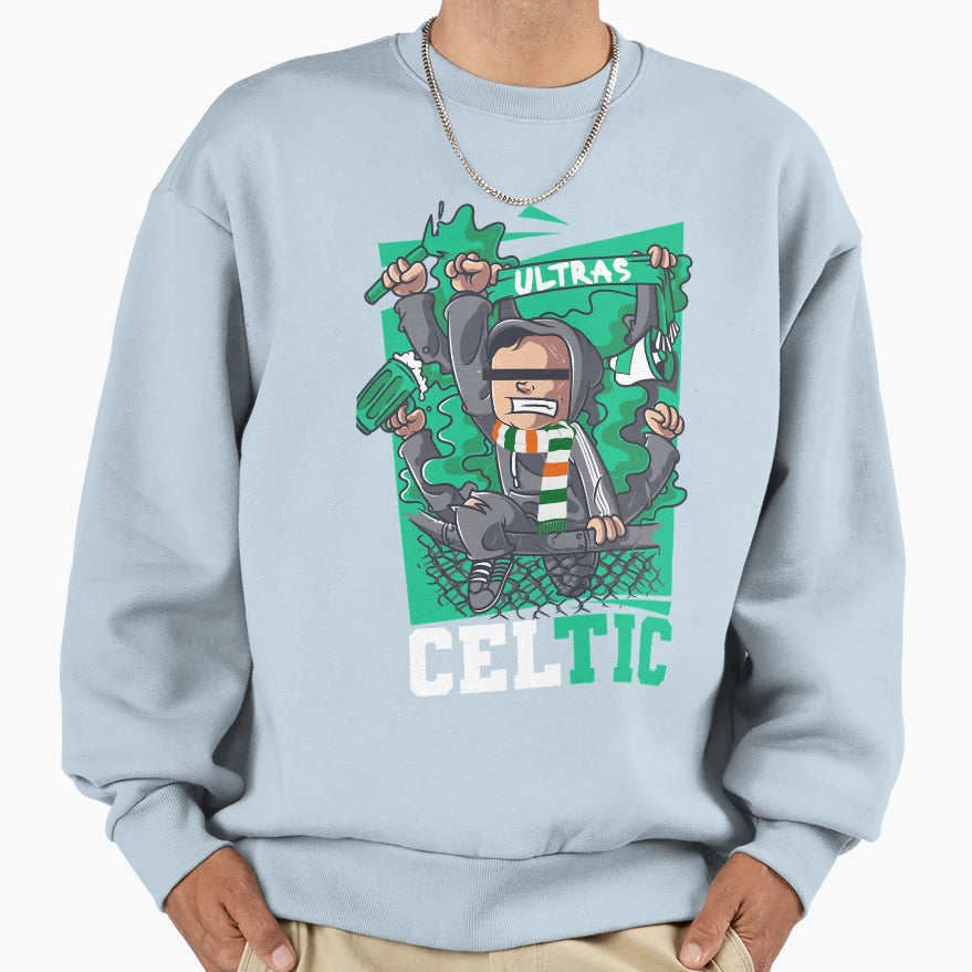 Ultras Celtic Sweatshirt - Aesthetic Graphic Unisex - T-Shirt, Sweatshirt, Hoodie
