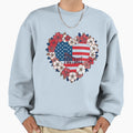 Copy Usa Football Heart Sweatshirt - Fun Novelty Design Men Women - T-Shirt, Sweatshirt, Hoodie