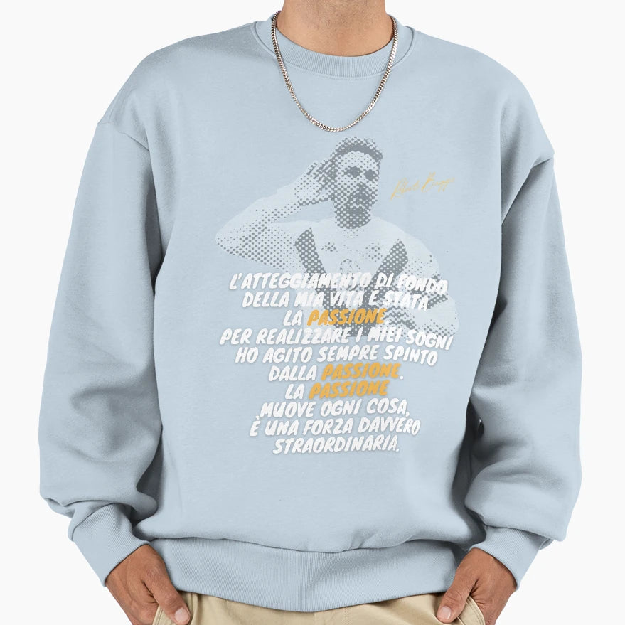 Roberto Baggio Divin Codino Citazione Sweatshirt - Graphic Print Unisex - T-Shirt, Sweatshirt, Hoodie