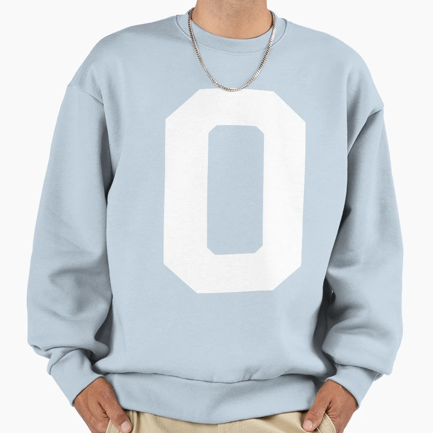 Number 0 White Zero Sports Number 0 Sweatshirt - Graphic Print for Adults - T-Shirt, Sweatshirt, Hoodie
