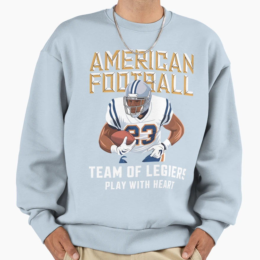 My American Football Lets Sweatshirt - Aesthetic Graphic Men Women - T-Shirt, Sweatshirt, Hoodie