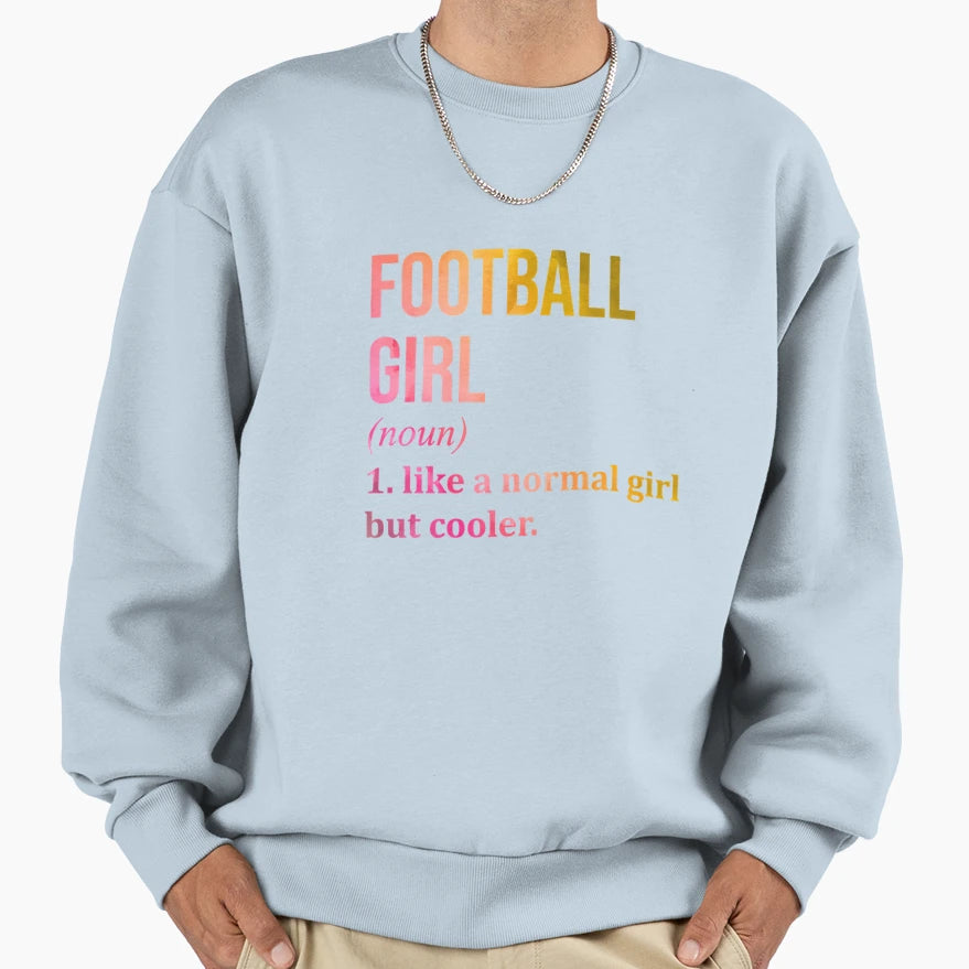 Football Definition Watercolor Sweatshirt - Novelty Apparel for Adults - T-Shirt, Sweatshirt, Hoodie