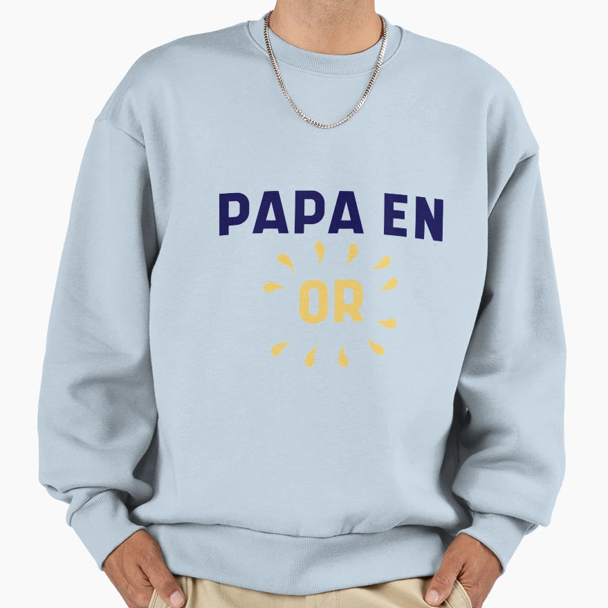 Papa En Or Best Dad Sweatshirt - Novelty Apparel Men Women - T-Shirt, Sweatshirt, Hoodie