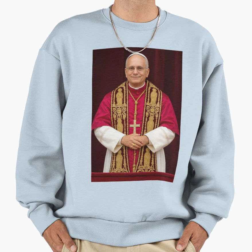 Pope Leo Xiv Sweatshirt - Aesthetic Graphic Men Women - T-Shirt, Sweatshirt, Hoodie