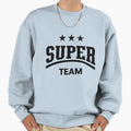 Super Team Black Sweatshirt - Minimalist Print for Adults - T-Shirt, Sweatshirt, Hoodie