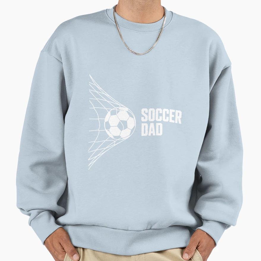 Soccer Dad Football Futbol Parents Sweatshirt - Minimalist Print Unisex - T-Shirt, Sweatshirt, Hoodie
