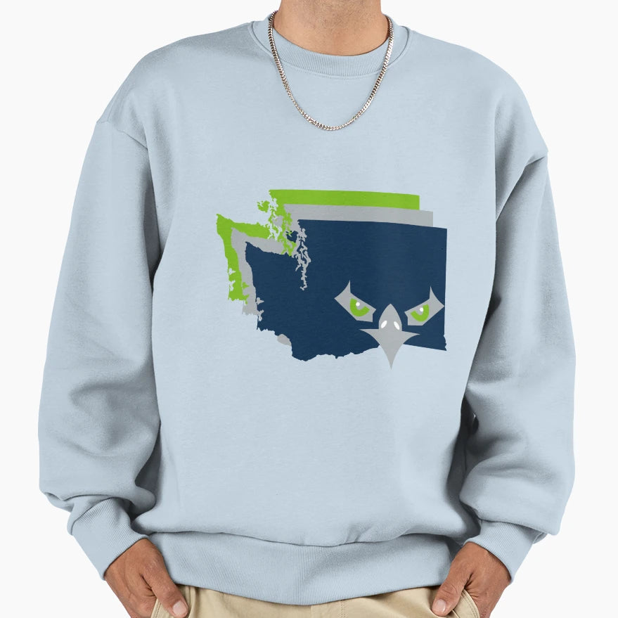 Washington Border Seahawks Sweatshirt - Streetwear Style Unisex - T-Shirt, Sweatshirt, Hoodie