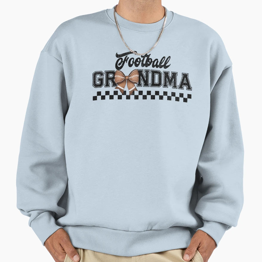 Football Grandma Grandmother Sweatshirt - Casual Everyday Wear Men Women - T-Shirt, Sweatshirt, Hoodie