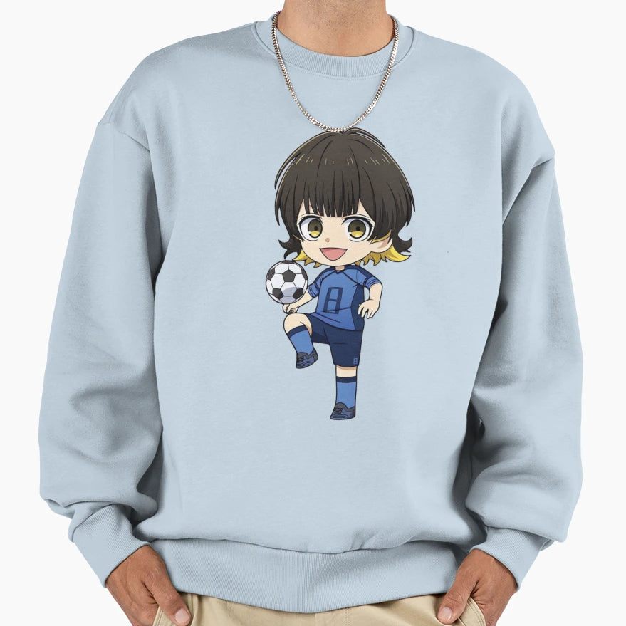 Bleu Lock Sweatshirt - Custom Art Print Men Women - T-Shirt, Sweatshirt, Hoodie